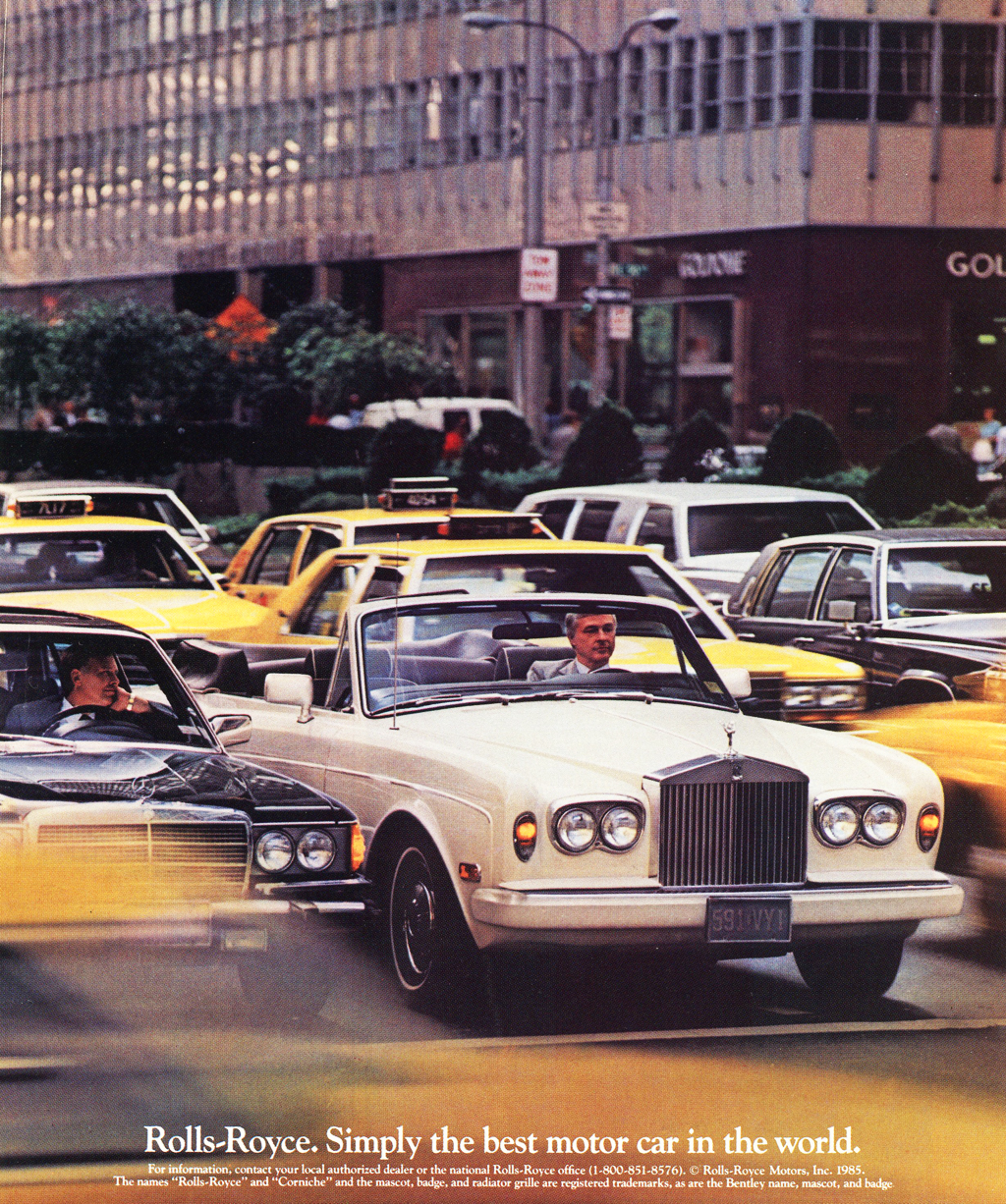 1985 Rolls-Royce Auto Advertising
